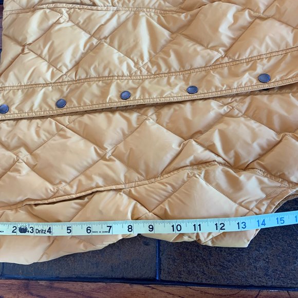 Lands End Bright Yellow Down Vest - Picture 4 of 4